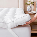 Decroom 3 Inch Memory Foam Mattress Topper King Size for Back Pain Relief, Soft Fluffy Supportive Bed Mattress Pad, Filled with Breathable & Soft Memory Foam Pillow Topper, 80x78x3 Inch