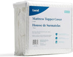 Lucid 2 Inch Mattress Topper Cover Full – Cover For Mattress Topper - Mattress Topper Cover with Zipper – Twin Mattress Cover - Cover Only