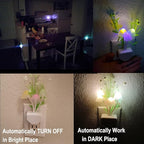 AUSAYE 2 Pack LED Sensor Night Light Plug-in NightLight Color Changing Lamp Mushroom Decor, Mini Cute Night Lights for Kids Adults Bedroom,Toilet, Bathroom, Stairs, Kitchen, Hallway