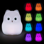 Night Light for Kids, Bedside Lamp for Children, Baby Nursery Lamp for Breastfeeding Safe, Break Resistant, Eye Caring, Adjustable Brightness & Color, Touch Control, Child Gift/Bedroom - Bird