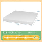 PayLessHere 8 inch Memory Foam Mattress Cooling Gel Green Tea Infused Mattress,CertiPUR-US Certified,Breathable Bed Mattress for Cooler Sleep Supportive & Pressure Relief,White King