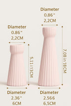 Taper Candle Holders for Candlesticks Ceramic Candle Stick Candle Holder- Set of 2 Decorative Candle Stand for Wedding Decor,Dinner Party and Table Centerpieces,Housewarming Gift Pink