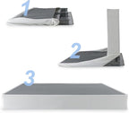 ZINUS 9 Inch No Assembly Metal Box Spring, Cool Mattress Foundation, Sturdy Metal Structure, Split King, White