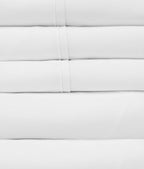 Twin Size Bed Sheets - 4 Piece 1500 Supreme Collection Fine Brushed Microfiber Deep Pocket Twin Sheet Set Bedding - 1 EXTRA PILLOW CASES, GREAT VALUE, Twin, White