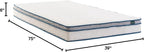 ZINUS 6 Inch Spring Sensation Hybrid Mattress [New Version], Medium Firm Feel, Fiberglass Free, Youth and Guest Bedroom, Mattress in A Box, Twin