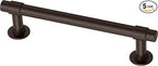 Franklin Brass - Francisco Deep Bronze Cabinet Handles 4 Inch (4") Hole Center Pulls | Easy Install, Durable Hardware for Kitchen Cabinet Door, Drawers, Dresser Pull, Furniture (5 Pack)