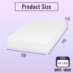 PayLessHere 10 Inch Bamboo Charcoal Gel Memory Foam Mattress CertiPUR-US Certified Removable Soft Cover Twin mattresses for Bed Frame, Bunk Bed, Trundle, Daybed,White
