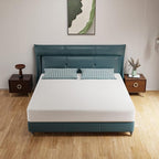 PayLessHere 10 Inch Mattress Green Tea Memory Foam Mattress CertiPUR-US Certified,Removable Soft Cover,Fiberglass Free,King mattresses for Bed Frame, Bunk Bed, Trundle, Daybed,White