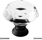 Dynasty 30mm Glass Crystal Dresser Drawer Kitchen Cabinet Door Hardware Knobs Handles - Color | Quantity Choice