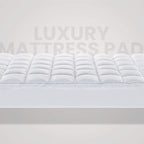 SLEEP ZONE Twin Size Cotton Mattress Pad, Machine Washable Mattress Protector Cover, Soft Cotton Top Cooling Mattress Topper Fits 8-21 inch Deep Pocket, Twin