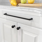 Amerdeco 10 Pack Matte Black Cabinet Pulls 12.5 Inch(320MM) Hole Centers Kitchen Cabinet Handles Hardware Kitchen Handles for Cabinets Cupboard Handles Drawer Pulls ZH0041