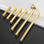 Asidrama 30 Pack 5 Inch(128mm) Brushed Gold Cabinet pulls Kitchen Cabinet Handles, Cabinet Pulls Gold Kitchen Cabinet Hardware for Cupboard Drawer Pulls
