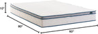 ZINUS 10 Inch Spring Sensation Hybrid Mattress [New Version], Queen, Fiberglass Free, Medium Firmness, Durable Support, Certified Safe Foams & Fabric, Mattress in A Box