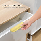 Ravinte Hardware 20 Pack Gold Cabinet Handles, 4.75 Inch (120mm) Finger Edge Pulls, 3.75 Inch Hole Center, Finger Pulls for Cabinets