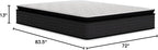 Signature Design by Ashley Limited Edition Pillow Top 13 " Pillow Top Hybrid Mattress with Gel Memory Foam and Edge Support for Cool Sleep and Pressure Relief, California King, Fiberglass Free