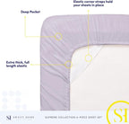 Twin XL Sheets - Breathable Luxury Sheets with Full Elastic & Secure Corner Straps Built In - 1800 Supreme Collection Extra Soft Deep Pocket Bedding Set, Sheet Set, Twin XL, Lilac