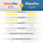 Armacost Lighting 421503 Ribbon Flex Home Dim to Warm LED Tape Light Kit with Remote, 16 ft