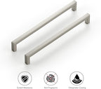 Ravinte 20 Pack Solid 7-1/2 Inch Center to Center Slim Square Bar Drawer Handles Cabinet Hardware - Brushed Nickel Kitchen Pulls