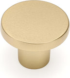 Ravinte 10 Pack Cabinet Knobs Sandy Gold Kitchen Cabinet Knobs Round Dresser Drawer Pulls Closet Door Pulls 1-1/5 Inch