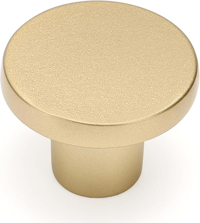 Ravinte 3 Pack Cabinet Knobs Sandy Gold Kitchen Cabinet Knobs Round Dresser Drawer Pulls Closet Door Pulls 1-1/5 Inch