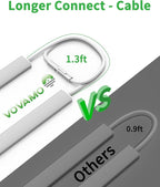 Plug-in Under Cabinet Lighting, Dimmable Under Counter Lights for Kitchen, 2pcs 12 Inch, Natural White 4500K Linkable Wired Closet Light, Indoor USB Led Lights Bar for Desk,Sink,Workbench