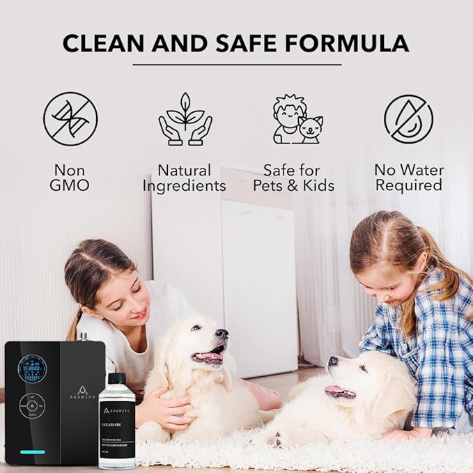 Dream On Diffuser Oil, 16.9 FL Oz, 500 mL, Luxury Hotel Scent Diffuser Oil for Home, Office & Spa, Fragrance Essential Oils for Aromatherapy, Aloe Vera & Cedarwood.