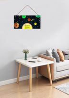 Personalized Sign Stars Planet Themed Bedroom Decor Fantasy Astronaut Sign Outer Space Decor for Kids Room Nursery Wall Decorations Stuff For Little Man Cave Boys Room
