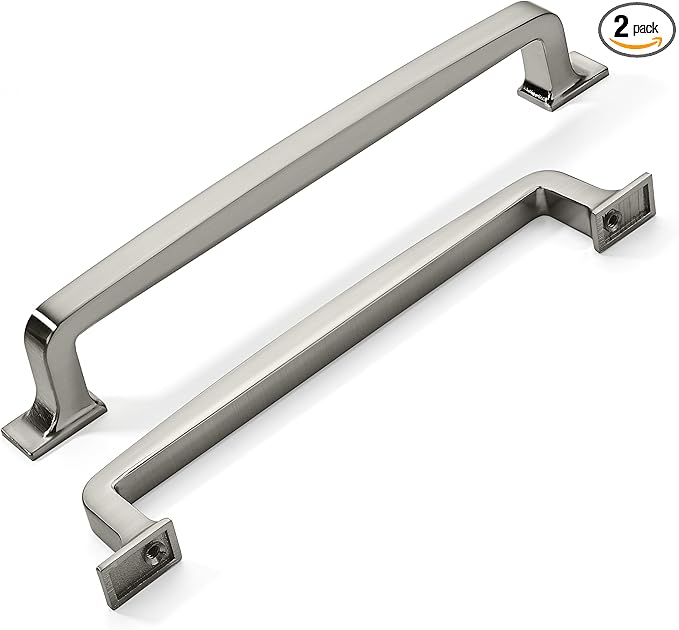 khtumeware 2 Pack 12 Inch Kitchen Cabinet Handles Brushed Satin Nickel Cabinet Pulls Drawer Pulls Kitchen Cabinet Hardware Kitchen Handles for Cabinets Cupboard Handles Drawer Handles