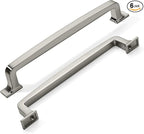 Khtumeware 6 Pack 6-1/4 Inch Drawer Pulls - Satin Nickel Kitchen Hardware