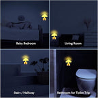iBetterLife Sensor LED Mushroom Night Light Plug-in Wall Dream Bed Room Nightlight for Adults Kids Cute Mushroom Lamp Cottagecore Decor for Bedroom, Bathroom, Stairs, Hallway Corridor Warm Yellow