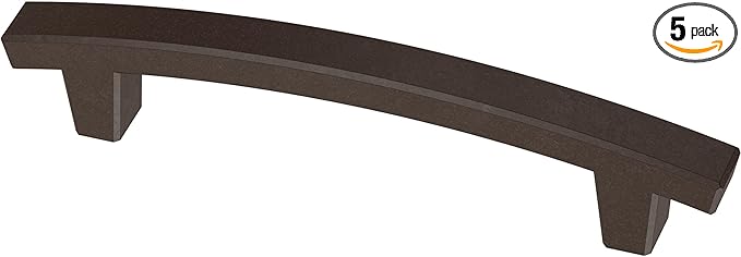 Franklin Brass (5-Pack) – Deep Bronze Cabinet Handles, 4 Inch Hole Center, Pulls for Drawers, Kitchen Cabinet Door, Dressers | Pierce