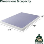 ZINUS Edgar 4 Inch Bamboo Box Spring, Mattress Foundation, Sturdy Bamboo Structure, Low Profile, Easy Assembly, Full