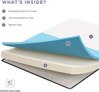Modway Aveline Gel Infused Memory Mattress with CertiPUR-US Certified Foam, Twin, White