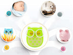 2 PCS Owl LED Plug in Night Light for Kids- Wall Lamp Take Good Care Children Sleep Light Sensor Auto Controlled Nightlights for Baby Nursing (Yellow+Green)