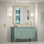 36X36 Inch LED Bathroom Mirrors,Gold Framed Dimmable Lighted Mirror for Wall, Bathroom Vanity Mirror with Lights, Anti Fog Design&6000K&Touch Switch