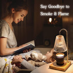 Marycele Candle Warmer with Timer, Vintage Amber Nightstand Candle Warming Lamp for Home Room Decor, Dimmable Wax Warmer for Jar Candles, Wedding Registry Gifts for Women Couples 2025