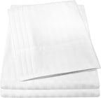 Cal King Size Bed Sheets - 6 Piece 1500 Supreme Collection Fine Brushed Microfiber Deep Pocket California King Sheet Set Bedding - 2 Extra Pillow Cases, Great Value, California King, Dobby White