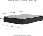 Signature Design by Ashley California King Size Palisades 14 Inch Firm Hybrid Mattress with Quick Response Gel Memory Foam, Fiberglass Free, Mattress In A Box