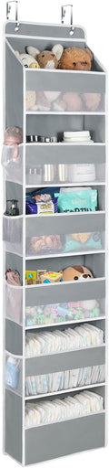 Univivi Door Hanging Organizer Nursery Closet Cabinet Baby Storage with 6 Large Compartments and 8 Side Pockets for Cosmetics, Toys and Sundries