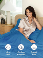 Extra Deep Twin XL Sheet Set - 4 Piece Breathable and Cooling Sheets - Hotel Luxury Bed Sheets Set - Easy Fit - Soft, Wrinkle Free and Comfy Sheets Set - Royal Blue Sheet Set with Extra Deep Pockets