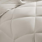 CozyLux Queen Comforter Set Beige - Bed in a Bag Queen Size 7 Pieces, Luxury Soft Bed Set for All Seasons, Bedding Set with Down Alternative Comforter, Sheets, Pillowcases & Shams