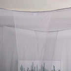 Mengersi 4 Corner Post Elegant Canopy Bed Curtains for Full Queen King Bed,Mosquito Net Suitable for Indoor Outdoor Net(Gray, L87xW79xH98 inch)