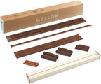 Mellow Naturalista Classic - 12 Inch Solid Wood Platform Bed with Wooden Slats, No Box Spring Needed, Easy Assembly, Queen, Espresso