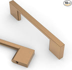Asidrama 10 Pack 3.75 Inch(96mm) Champagne Bronze Kitchen Cabinet Handles, Cabinet Pulls Kitchen Cabinet Hardware for Cupboard Drawer Handles Dresser Pulls