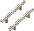JOY DECOR 45 Pack Cabinet Handles, Brushed Nickel Cabinet Pulls, 3 in Hole Center Kitchen Cabinet Handles, Stainless Steel T Bar Handles for Dresser Drawers