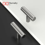 homdiy 200Pack Cabinet Knobs - Brushed Nickel Drawer & Door Knobs - 2in Modern Hardware for Kitchen & Dresser Drawers