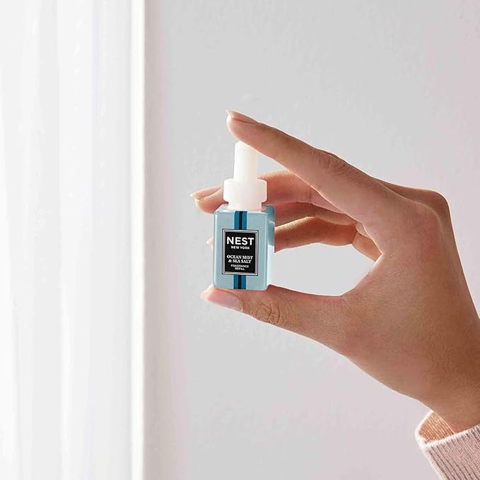 NEST New York Smart Home Fragrance Diffuser Refill Smart Vials, Ocean Mist & Sea Salt - Set of 2 - Designed for NEST x Pura 3 and NEST x Pura 4 Diffusers - Cruelty Free, Vegan