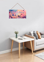 Personalized Name Butterfly Sign For Girls Bedroom Fantasy Art Nursery Door Wood Plaque Hanging Wall Art Decor For Kids Bedroom Nursery