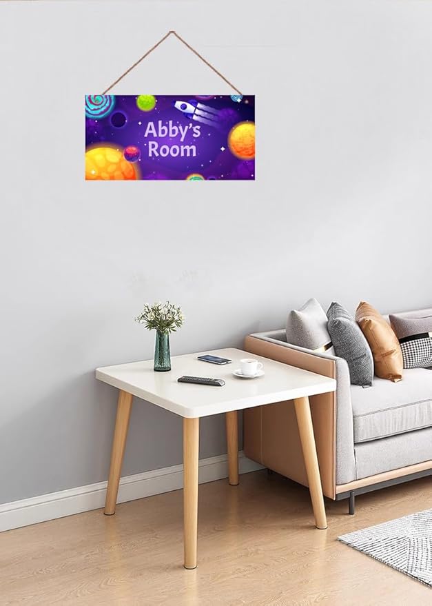 Personalized Sign Outer Space Room Decor, Inspirational Space Art Print Space Wall Art For Boys Room Decorations, Galaxy Stars Picture Posters For Kids Bedroom Nursery Decor