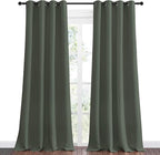 NICETOWN Dark Mallard Blackout Draperies Curtains - Pair of Grommet Top Thermal Insulated Blackout Decorative Curtains for Thanksgiving Day & Christmas Decor(55 inches Wide by 96 inches Long)
